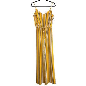 Ambiance Yellow Striped Jumper Women | Color: Yellow | Size: M | Ambiance Jumper
